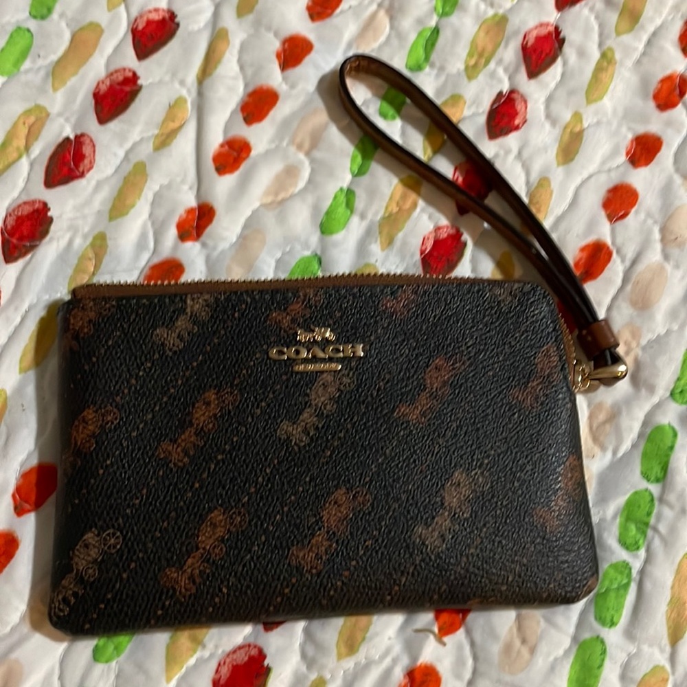 Coach wristlet, with the Stagecoach logo